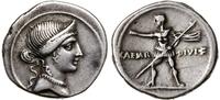 denar 30-27 pne, Rzym lub Brindisi, Aw: Popiersi