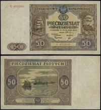 50 złotych 15.05.1946, seria K, numeracja 872255