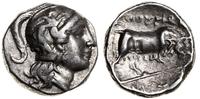 nomos ok 400-350 pne, Aw: Głowa Ateny w hełmie a
