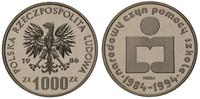 1.000 złotych - PRÓBA 1986, Warszawa, Narodowy c