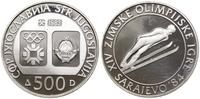 500 dinarów 1983, Belgrad, XIV Zimowe Igrzyska O