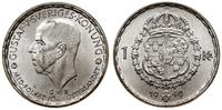 1 korona 1949, Sztokholm, srebro próby 400, bard