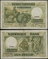 50 franków = 10 belgas 24.03.1938, numeracja 338