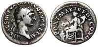 denar 98-99, Rzym, Aw: Głowa cesarza w wieńcu w 