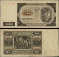 500 złotych 1.07.1948, seria AI, numeracja 29415