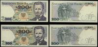 zestaw: 2 x 200 złotych 1.06.1986 i 1.12.1988, s