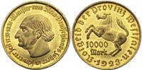 10.000 marek 1923, miedź złocona