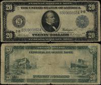 20 dolarów 1914, seria B 36965892 A, niebieska p