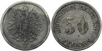 50 fenigów 1877/A, Berlin, rzadkie, wycena w kat