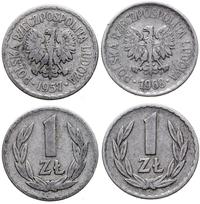Polska, zestaw 2 x 1 złoty