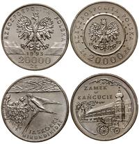 zestaw 2 x 20.000 złotych 1993, Warszawa, w skła