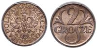 2 grosze 1938, Warszawa, moneta w pudełku PCGS n