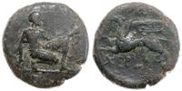 brąz ok 330-310 pne, Aw: Artemis Parthenos klęcz