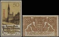 50 fenigów 1.11.1918, numeracja 203652, z suchym