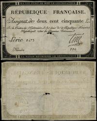 Francja, asygnata na 250 liwrów, 28.9.1793
