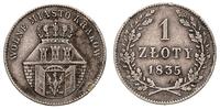 1 złoty 1835, Wiedeń, Plage 296