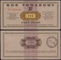 bon na 1 dolar 1.10.1969, seria FD, numeracja 10