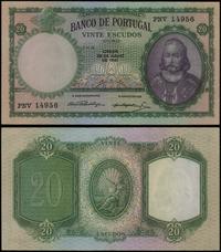 20 escudos 26.06.1951, seria PNV, numeracja 1495