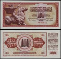 100 dinarów 1.08.1965, seria TK, numeracja 08981