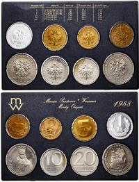 zestaw rocznikowy monet obiegowych  1988, Warsza