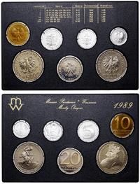 zestaw rocznikowy monet obiegowych  1989, Warsza