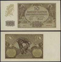 10 złotych 1.03.1940, seria J, numeracja 4215815