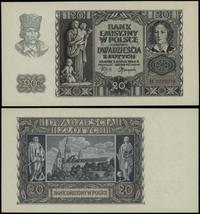 20 złotych 1.03.1940, seria H, numeracja 9365079