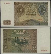 100 złotych 1.08.1941, seria D, numeracja 168303