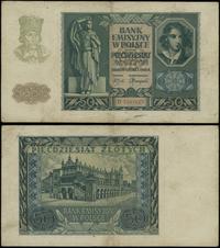 50 złotych 1.03.1940, seria D, numeracja 5217127