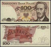 100 złotych 17.05.1976, seria CU, numeracja 5195