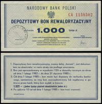 depozytowy bon rewaloryzacyjny na 1.000 złotych 