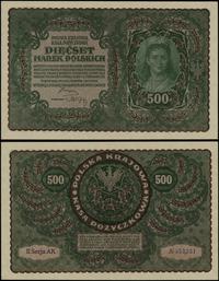 500 marek polskich 23.08.1919, seria II-AK, nume