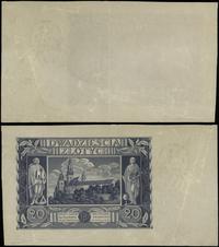 20 złotych 1.03.1940, strona główna niezadrukowa
