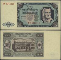 20 złotych 1.07.1948, seria HW, numeracja 524411