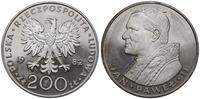 200 złotych 1982, mennica w Szwajcarii, Jan Pawe