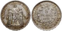 5 franków 1873 A, Paryż, srebro próby "900" 25.0