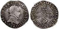 1/2 franka 1587 E, Tours, Aw: Popiersie władcy w