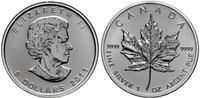5 dolarów 2011, Ottawa, Liść klonu, srebro próby