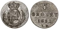 5 groszy 1812, Warszawa, duże cyfry daty, moneta