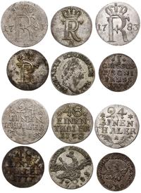 zestaw 6 monet, Berlin, grosz 1776 A, 3 krajcary