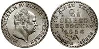 2 1/2 grosza 1856 A, Berlin, moneta lakierowana 
