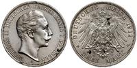 3 marki 1912 A, Berlin, moneta czyszczona, uszko