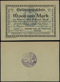 Pomorze, 10 milionów marek, 21.08.1923