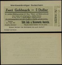 Pomorze, 2 goldmarki = 10/21 dolara, 1.12.1923
