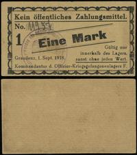 1 marka 1.09.1918, numeracja 11957, z pieczątką 