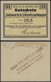 Prusy Zachodnie, 1 marka, ważna od 8.08.1914 do 31.12.1914