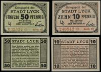 zestaw: 10 i 50 fenigów bez daty, serie II, nume