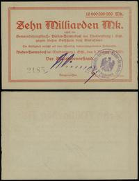 10 miliardów marek 9.11.1923, numeracja 2185, pi