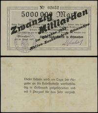 Śląsk, 5 milionów marek przestemplowane na 20 miliardów marek, 10.1923