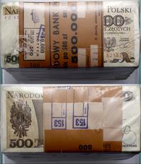 paczka banknotów 1.000 x 500 złotych 1.06.1982, 